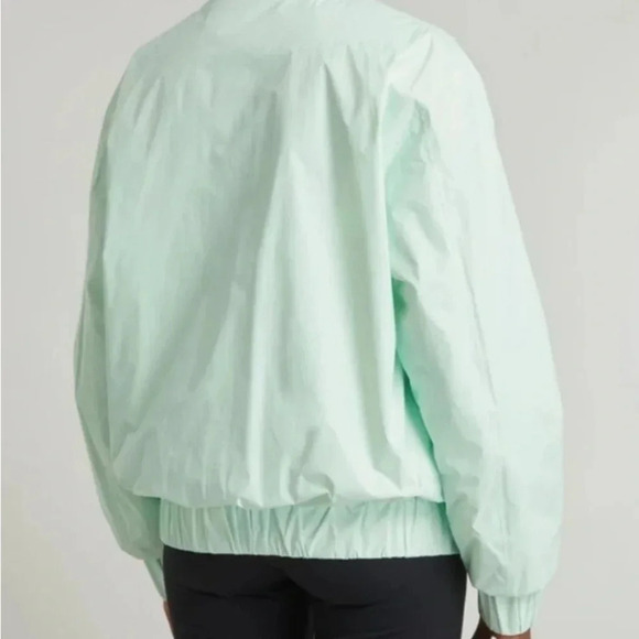 NWT Rains Fuse Bomber Jacket Unisex Mineral Size XS Oversized - Picture 9 of 13